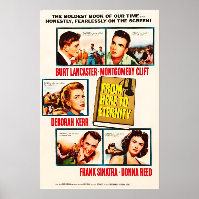 De ici à l'éternité 1953 Affiche de film IMPRIMÉE (Devant)