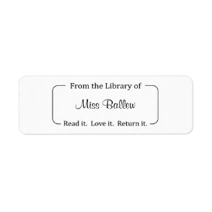 De la bibliothèque de Étiquettes, Stickers de bibl