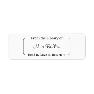 De la bibliothèque de Étiquettes, Stickers de bibl