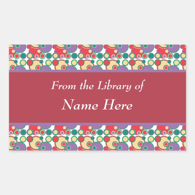 De la Bibliothèque des Stickers d'Art Abstrait (Devant)