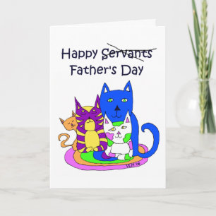 De La Carte De Fête des pères Cats
