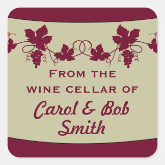 De la cave à vin des autocollants