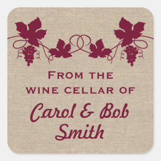 De la cave à vin des autocollants