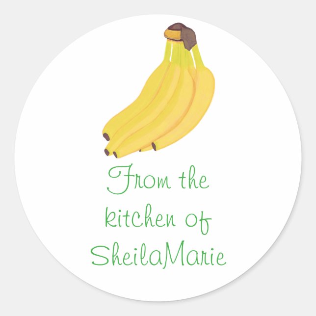 De la cuisine de Banana Lid Stickers (Devant)