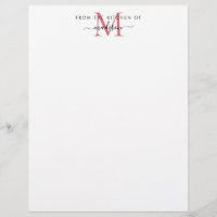De la cuisine de Bourgogne Red Monogram Recette