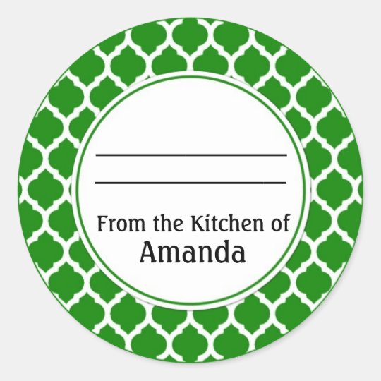 De la cuisine de l'autocollant, faite pour vous sticker rond