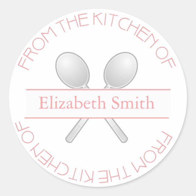 De La Cuisine De : Stickers Roses (Devant)