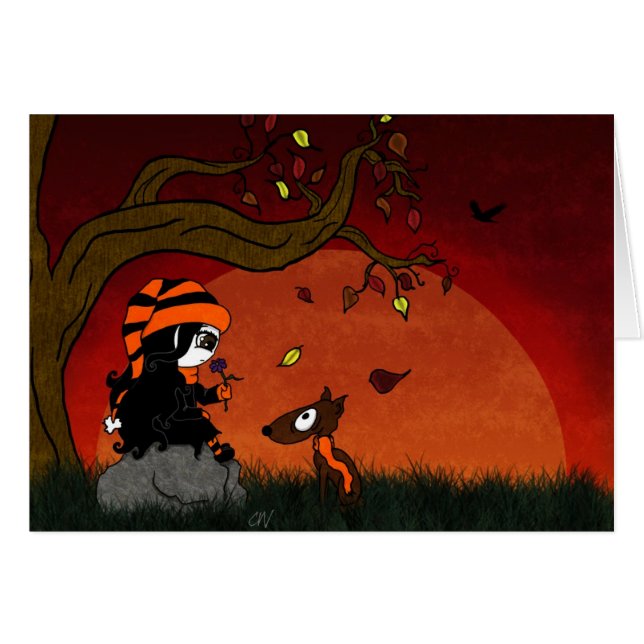 "De la dernière carte fleur" (Devant horizontal)