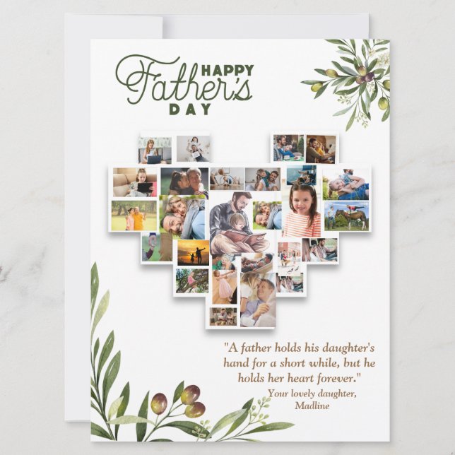 De La Fille À Sa Bonne Fête des pères (Devant)