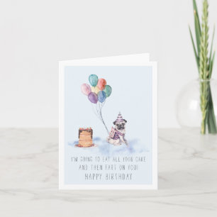 De la part du chien   Carte d'anniversaire de carl