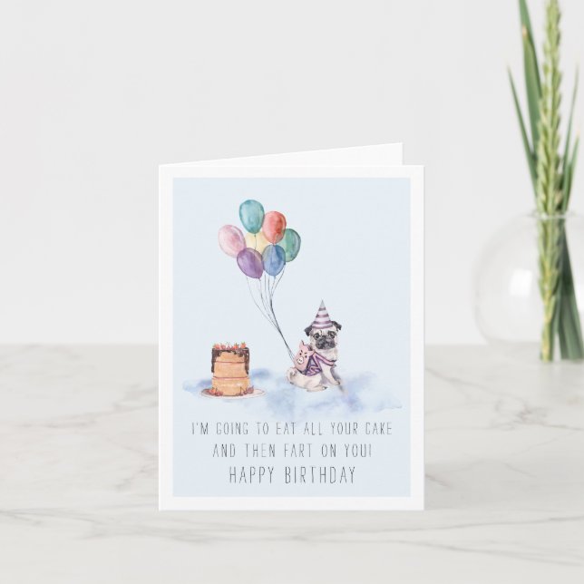 De la part du chien | Carte d'anniversaire de carl (Devant)
