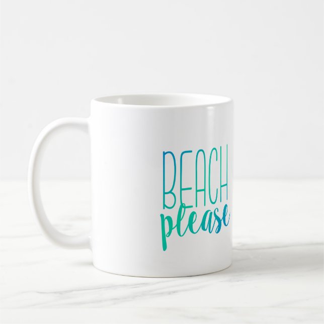 De la plage tasse d'Ombre de turquoise svp | (Gauche)