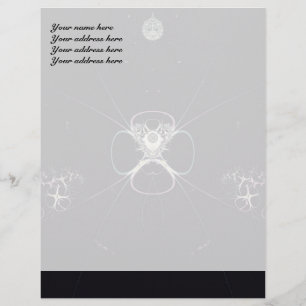 De Lettre Avec Motif En-tête Fleur dans l'Espace