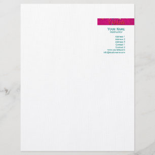 De Lettre Avec Motif Yoga 1 - En-tête