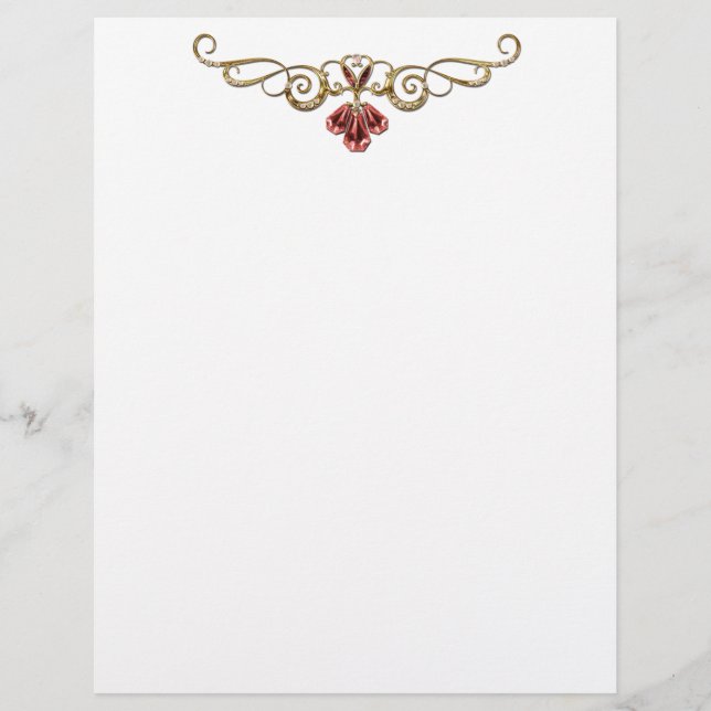 De Lettre Bijoux élégant En-tête (Devant)