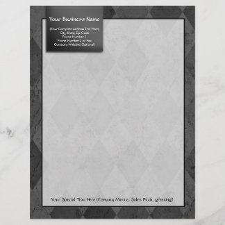 De Lettre Customisable En-tête Jacquard noir classique