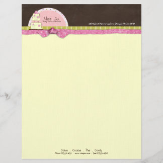 De Lettre Customisée Mlle. En-tête Jen Cake