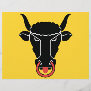 De Lettre En-tête avec Drapeau du canton d'Uri, Suisse