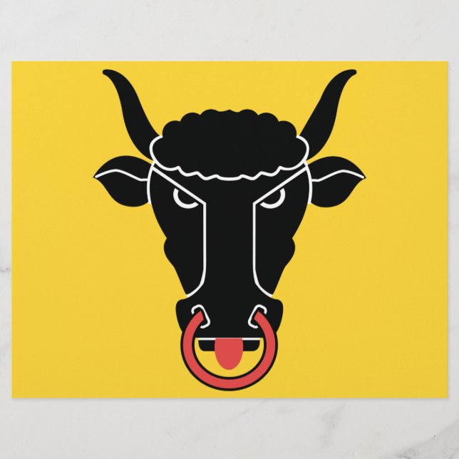 De Lettre En-tête avec Drapeau du canton d'Uri, Suisse (Devant)