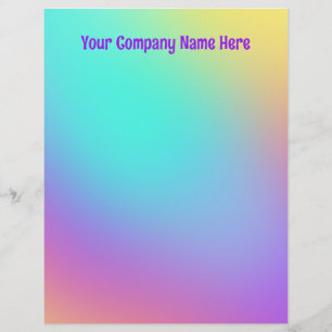 De Lettre En-tête coloré Pastel Gradient