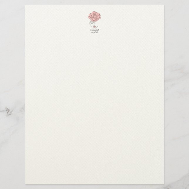 De Lettre En-tête des lettres, les femmes ne vous doivent pa (Devant)