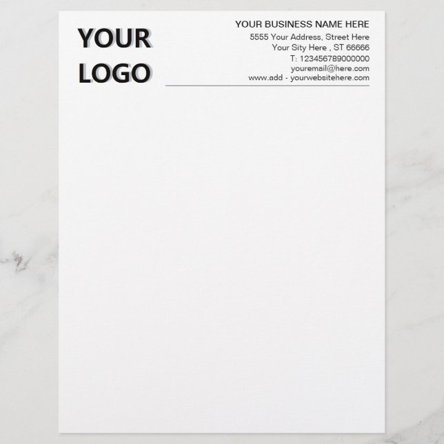 De Lettre En-tête du bureau d'informations commerciales Logo (Devant)