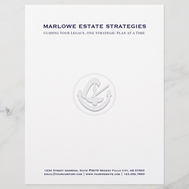 De Lettre En-tête du bureau du droit (Devant)