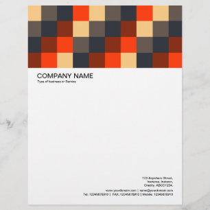 De Lettre En-tête grande image - Carrés couleur 02