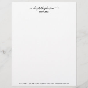 De Lettre En-tête minimaliste moderne du bureau blanc