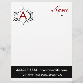 De Lettre en-tête monogramme