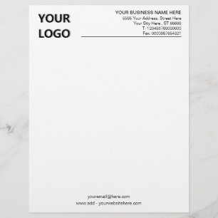 De Lettre En-tête personnalisé avec logo
