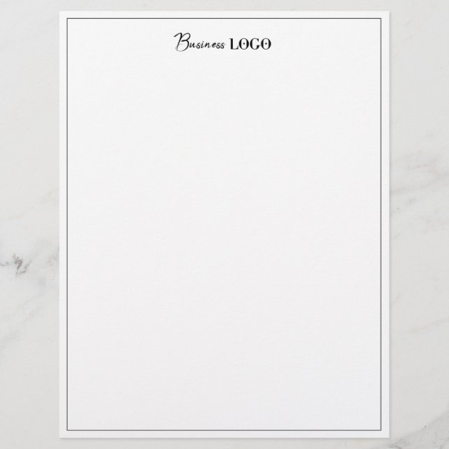 De Lettre En-tête professionnel du logo d'entreprise Black B (Devant)