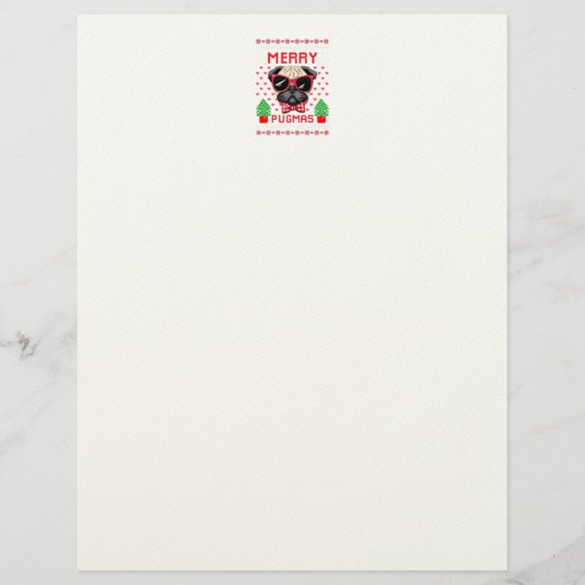 De Lettre Joyeux Pugmas ! En-tête (Devant)