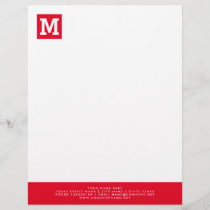 De Lettre Modèle en-tête simple pour entreprise