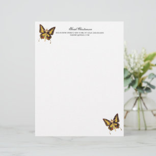 De Lettre Papillon magique en-tête