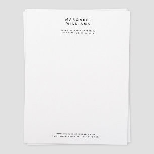 De Lettre Simple moderne minimaliste élégant en-tête Office