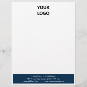 De Lettre Votre code QR en-tête Business Exemple avec logo