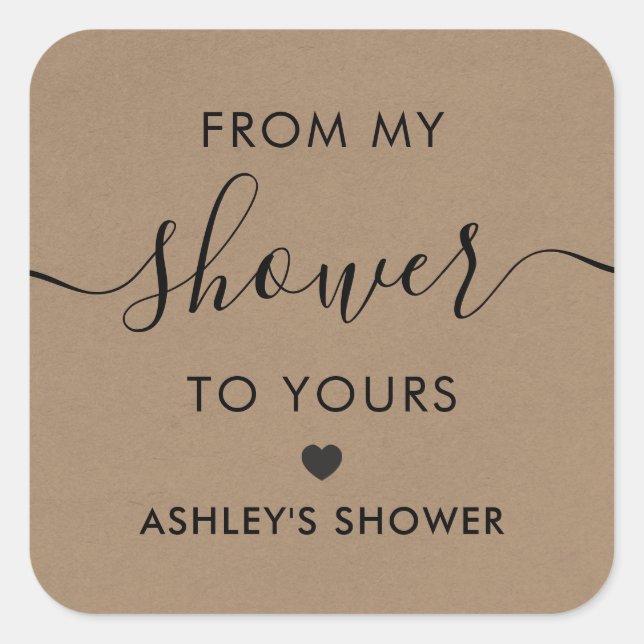 De Ma Douche À La Vôtre, Étiquette Fête des mariée (Devant)