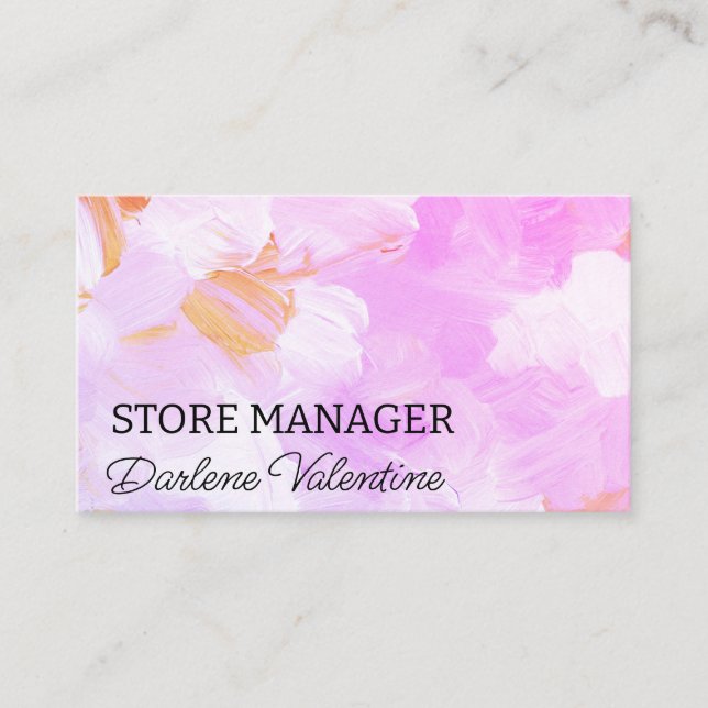 De magnifiques cartes de visite (Devant)