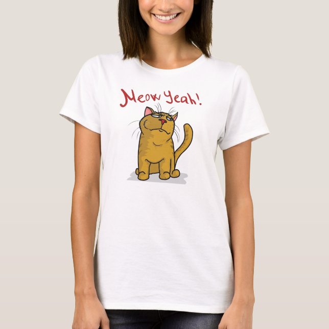 De Meow T-shirt de spaghetti de dames ouais - (Devant)