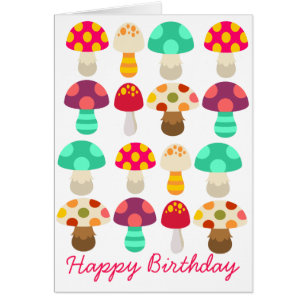 De mignons champignons colorés