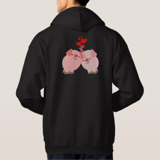 De mignons cochons en Sweat - shirt à capuche d'am