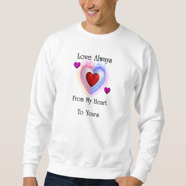 De Mon Coeur À Votre Mens Sweatshirt De Base (Devant)