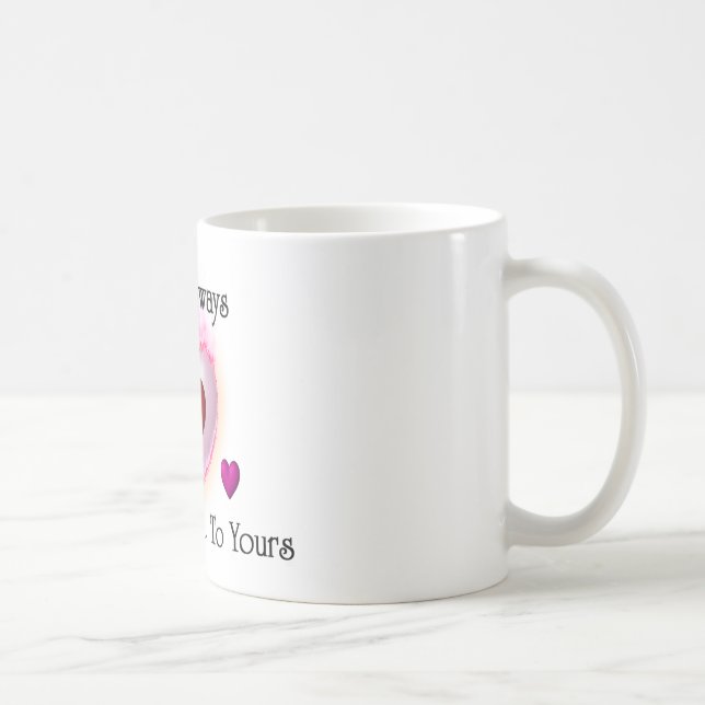 De Mon Coeur À Votre Mug Blanc Classique (Droite)
