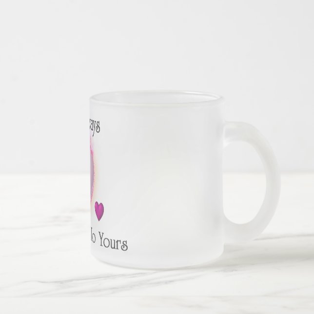 De Mon Coeur À Votre Mug De Verre Gelé (Droit)