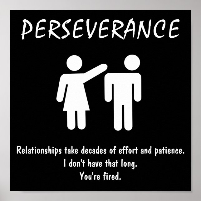 De-motivational Poster ~ PERSEVERANCE (Devant)