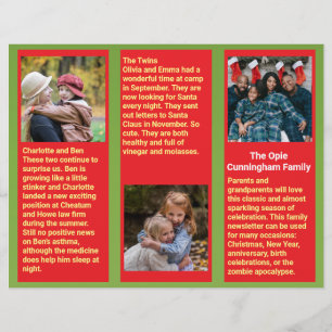 🎄 de Noël de famille ✨ Bulletin photo