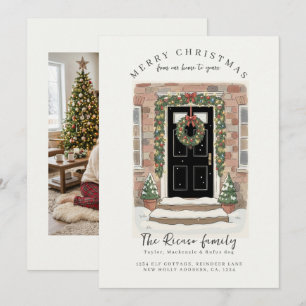 De notre maison à la vôtre Carte de vœux de Noël