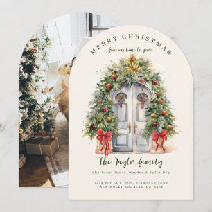 De notre maison à votre carte de vacances de Noël