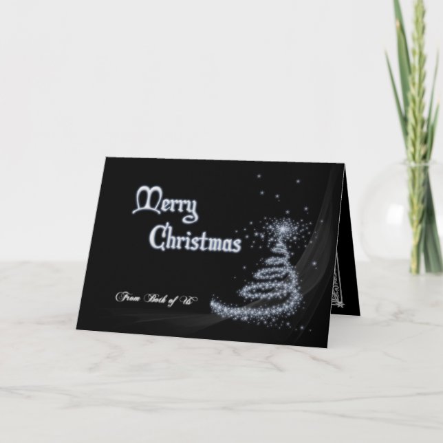 De nous deux, une carte de Noël noir et blanc (Devant)